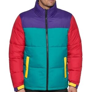 Club Room Multicolor Men's Puffer Jacket